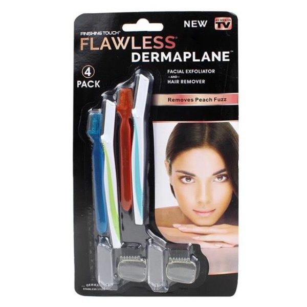eyebrow shaper peach fuzz removal exfoliating dermaplaning tool