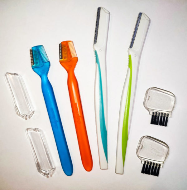 eyebrow shaper peach fuzz removal exfoliating dermaplaning tool