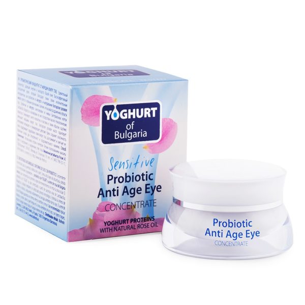 probiotic anti age eye concentrate yoghurt proteins with natural rose oil yoghurt of bulgaria