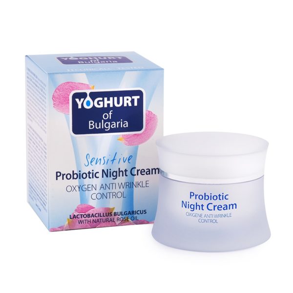 probiotic night cream oxygen anti wrinkle control lactobacillus bulgaricus with natural rose oil
