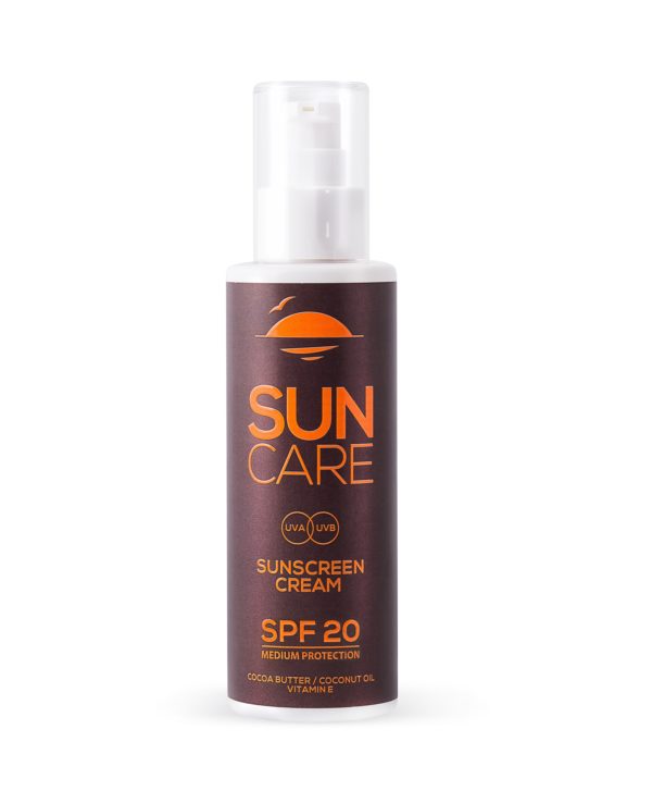 Sunscreen Cream SPF 20 with Cocoa Butter, Coconut Oil, Vitamin E